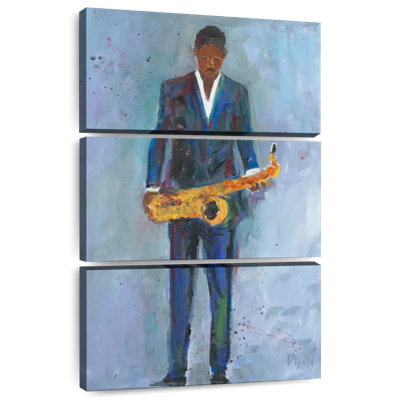 Abarca Sax In A Blue Suit