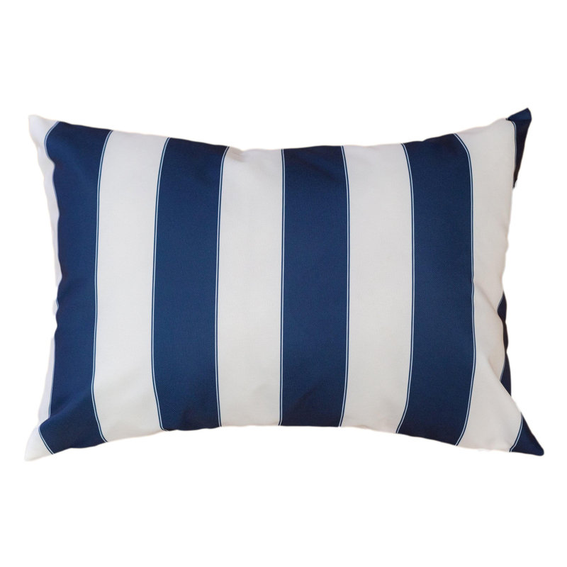 Coussin Horizon, Rectangle H 14 po x l 20 po, Marine