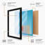 Forms in Blue Minimalist - Framed Print-2029278386-2029278415