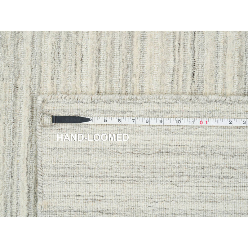 Vincenzio One-of-a-Kind Square 10'0" X 10'0" New Age Square Area Rug in Ivory