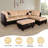 3-Piece Lint Sectional Sofa-617562652