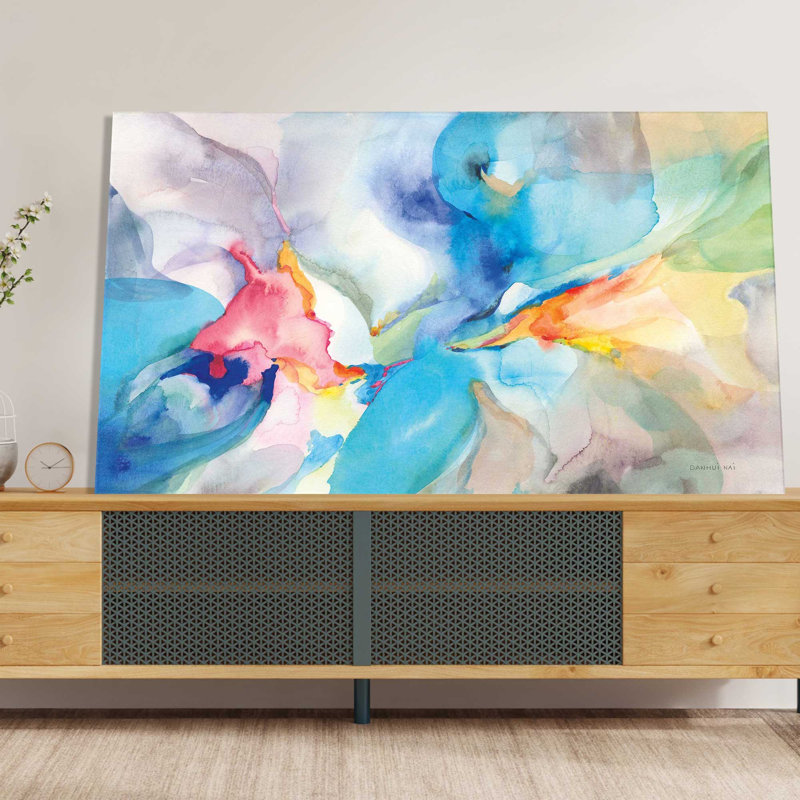 Shangri La - Peinture, L 30 po x H 18 po, Toile tendue