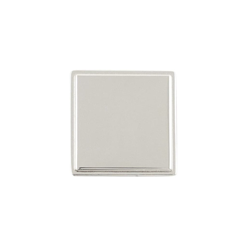 Brownstone Collection Square Knob - Cabinet Knob - Transitional Hardware for Drawers & Cabinets, 1-1/8", Polished Nickel
