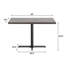 Rectangular Solid Wood Commercial Tabletop with Dining Height X-Base-1832549402-1832549397-1832549401