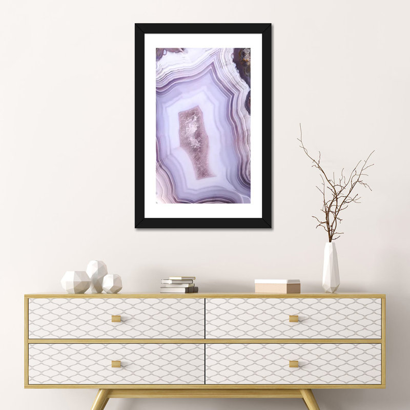 Agate, Black Paper, 24" H x 16" W x1" D, White