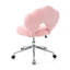 Fauteuil pivotant à 360 ° réglable en hauteur, fauteuil pivotant, tissu en peluche, fauteuil de bureau personnel-887760076