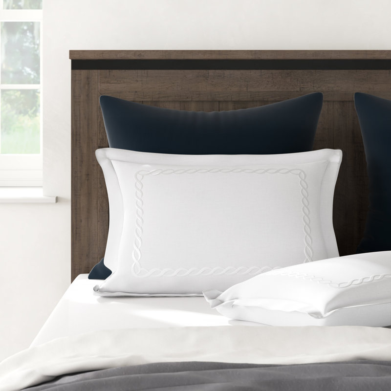 Lisbeth Classic Cotton Blend Sham, White, King