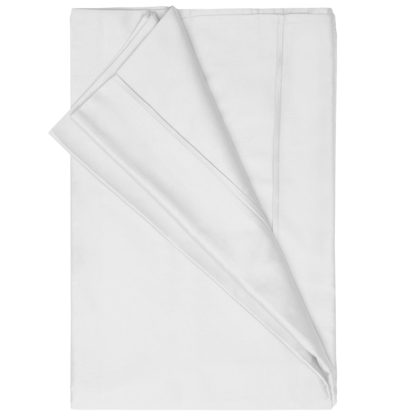 450 TC Pima Cotton Range 100% Cotton Sateen Flat Sheet, Single (3'), White