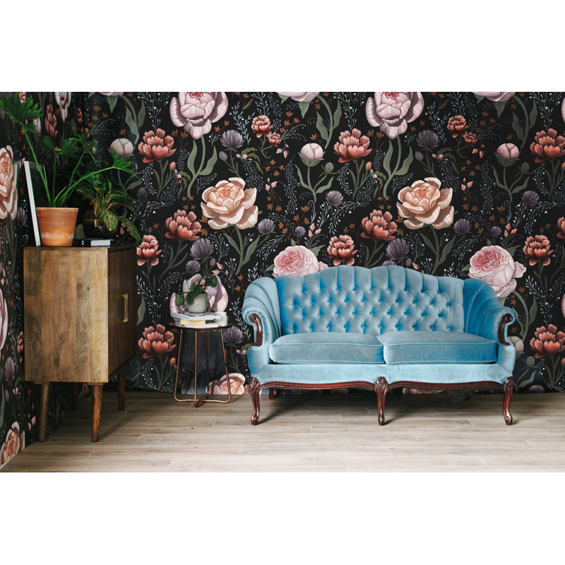 Floral Wallpaper, Non-Pasted