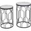 Mel Glass Top Frame Nesting Tables