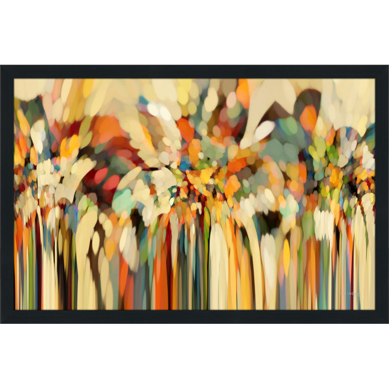 « Angels Guiding Lot, Genesis 19:15 » par Mark Lawrence, impression sur toile, H 33,5 po x l 49,5 po, Cadre espresso