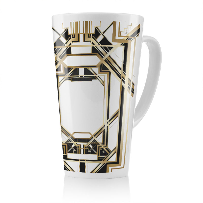 Art Deco Frame Latte Mug