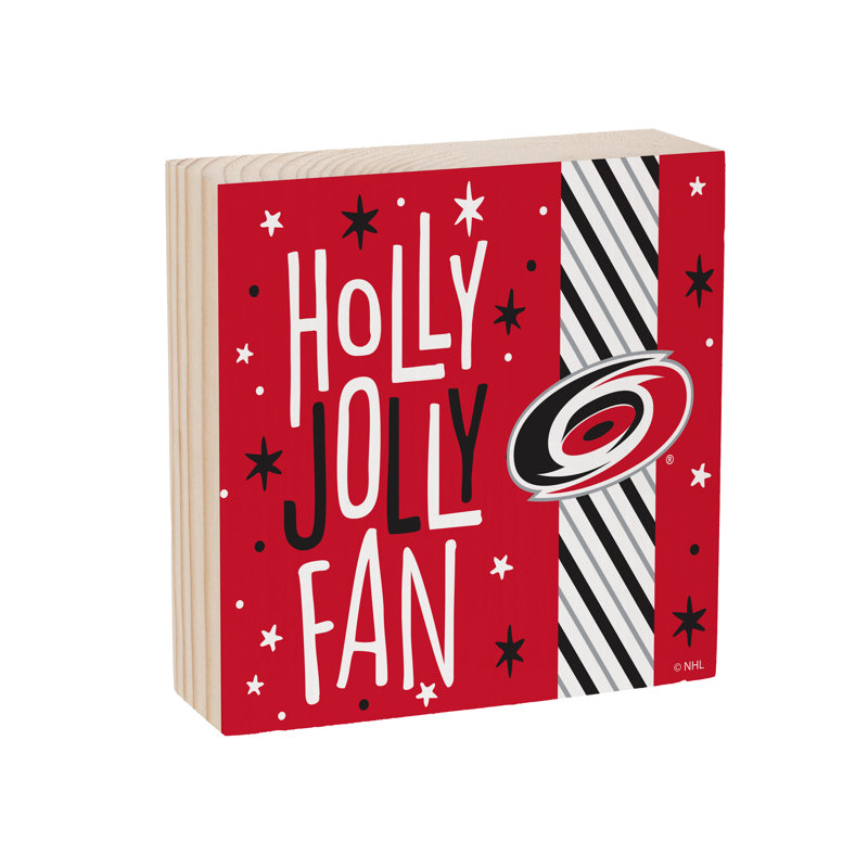 Enseigne murale de vacances en bois 6 po Carolina Hurricanes