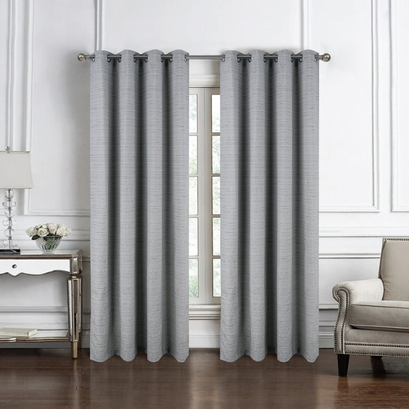 Rideau de fenêtre Kensington, Gris, L 54 po x L 95 po