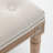 Solid Wood Accent Stool, Tufted Vanity Stool