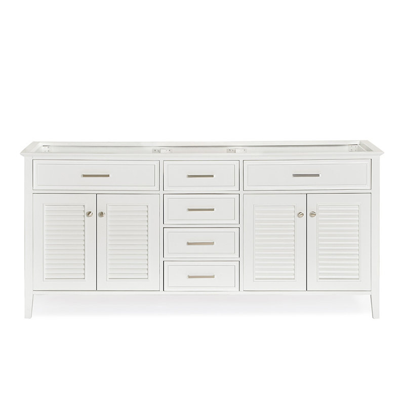 Base de meuble-lavabo double Ferree, Blanc