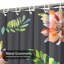 Rideau de douche avec 12 crochets-129040552