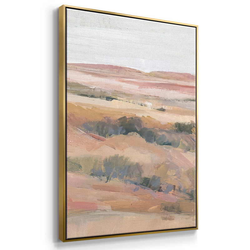 Southwest Landscape II - Toile encadrée à pièces multiples, H 40 po x l 78 po x P 2 po, Or