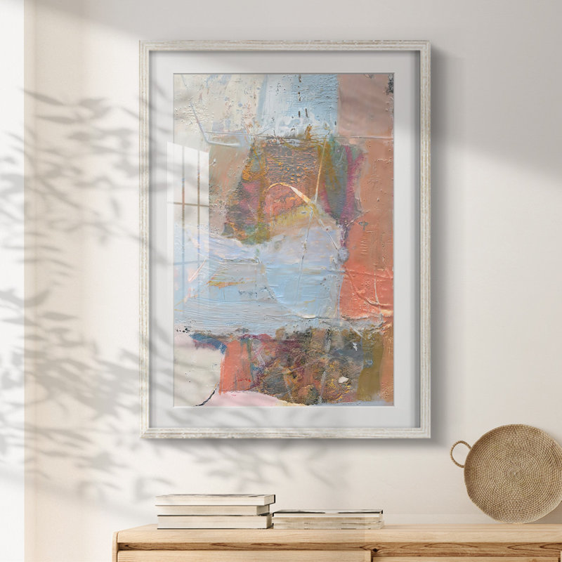 Minim III -Framed Print, 28.5" H x 20.5" W, White