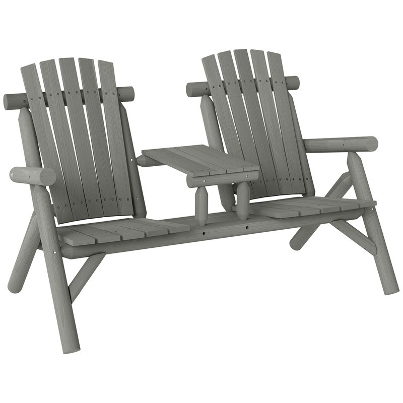 Solid Wood Fir Outdoor Bench