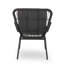 Fauteuil club gris avec pieds en fer et rembourrage de siège