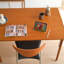 Bureau d'écriture rectangulaire brun clair de luxe