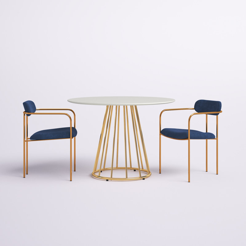 Venice Pedestal Dining Set, 3 Pieces