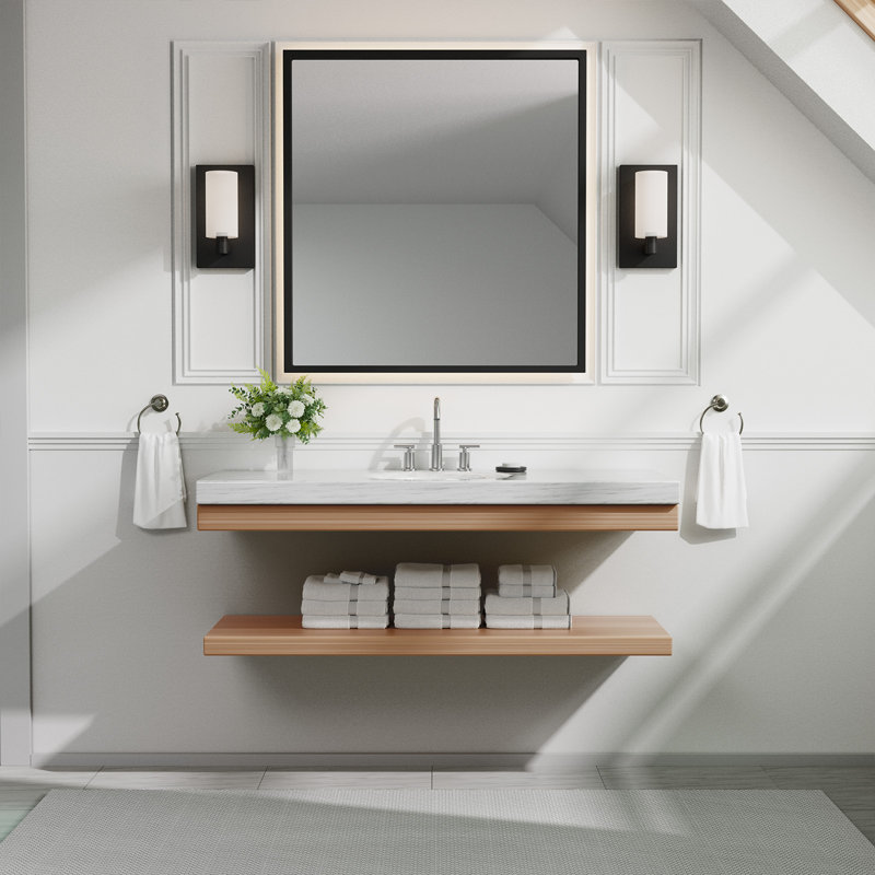 2-handle Bathroom Faucet with Drain Assembly