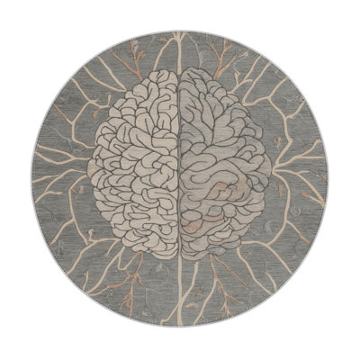 Tapis intérieur et extérieur gris Nature
