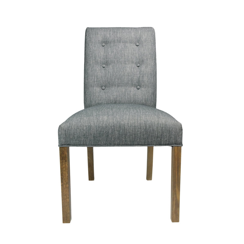 Earles 19'' H Tufted Upholstered Side Chair, Ash