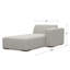 Rex Upholstered Right Arm Chaise