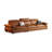 Orange Genuine Leather Modular Sofa-813603856-813603870