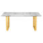 Ensemble de salle à manger Marble & Gold Brookscar-362535986