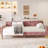 Upholstered Daybed with 4 Support Legs-1658182045-1658182040
