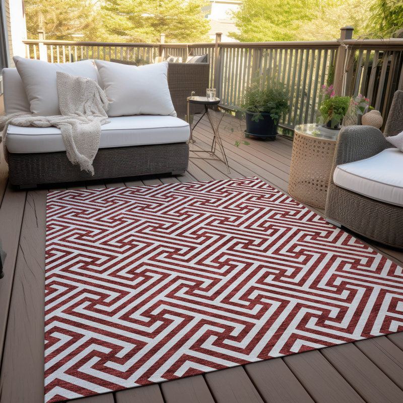 Washable Indoor / Outdoor Rug, Rectangle 10' x 14'