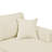 Cream Corduroy 3 - Piece Double Chaise Sectional, 4 Comfortable Seating Spaces, Low Profile Look, And Removable Cushions For Cleaning Seat Sectional With Engineered Wood Base, Rectangular Back-839341823