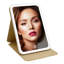 Touch Tablet Mini Tri Tone LED Makeup Mirror with Touch Sensor Switch Foldable Vanity Mirror-60657018
