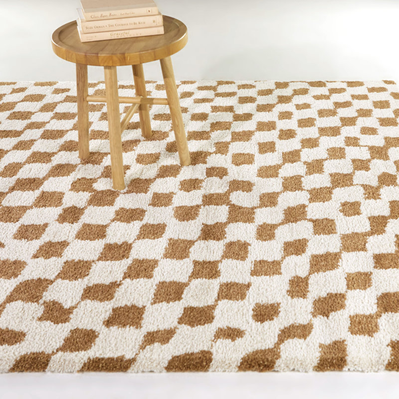 Tapis brun / beige Breau, Rectangle 7 pi 10 po x 10 pi