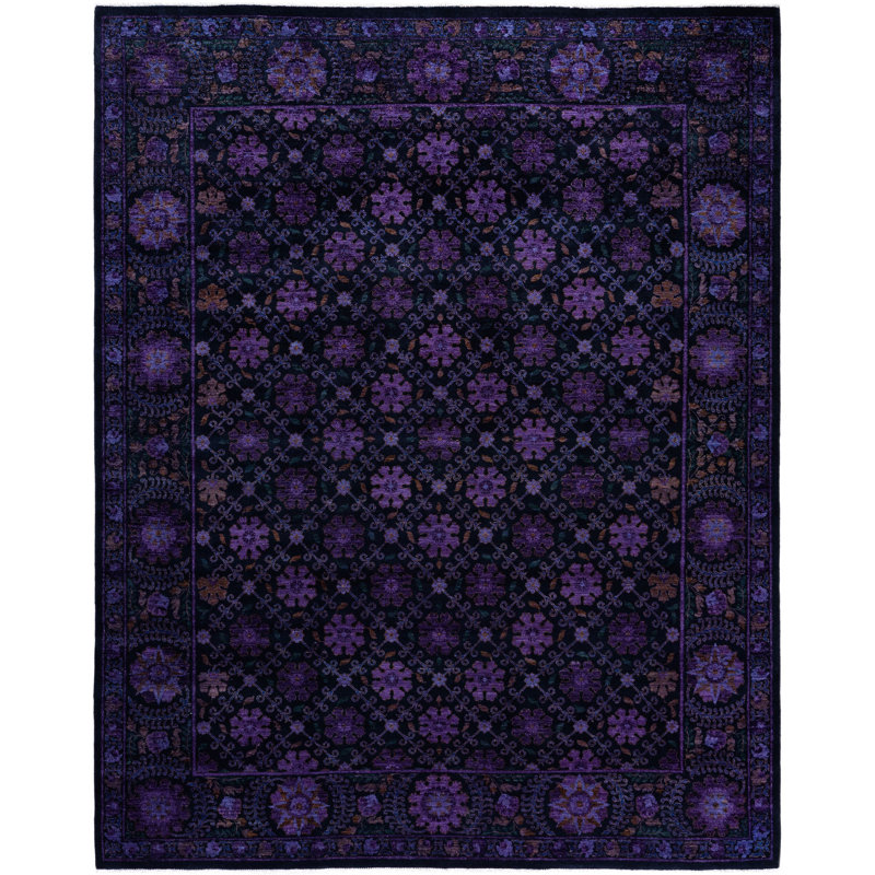 Overdyed One-of-a-Kind 8' 3" X 10' 3" Hand Knotted Area Rug