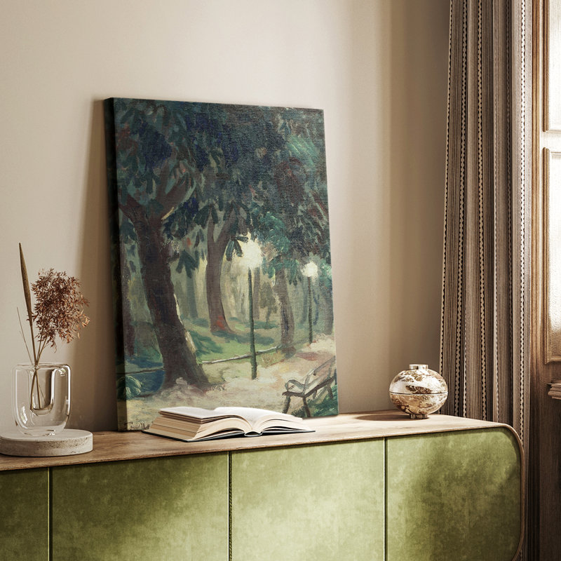 Paysage rétro CXLVII - galerie Cavas, H 27 po x l 18 po