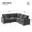 86*86" Modern L Shape Modular Sofa-112288974