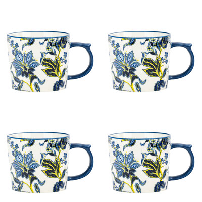 10 Strawberry Street Madison Mug, Blue Floral