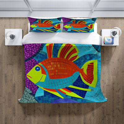 Polyester Mosaic Duvet Cover
