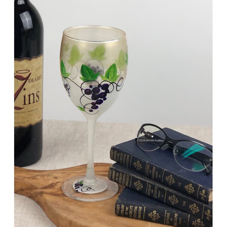 Golden Hill Studio Grapes 'n Vines 2 - Piece 11oz. Glass All