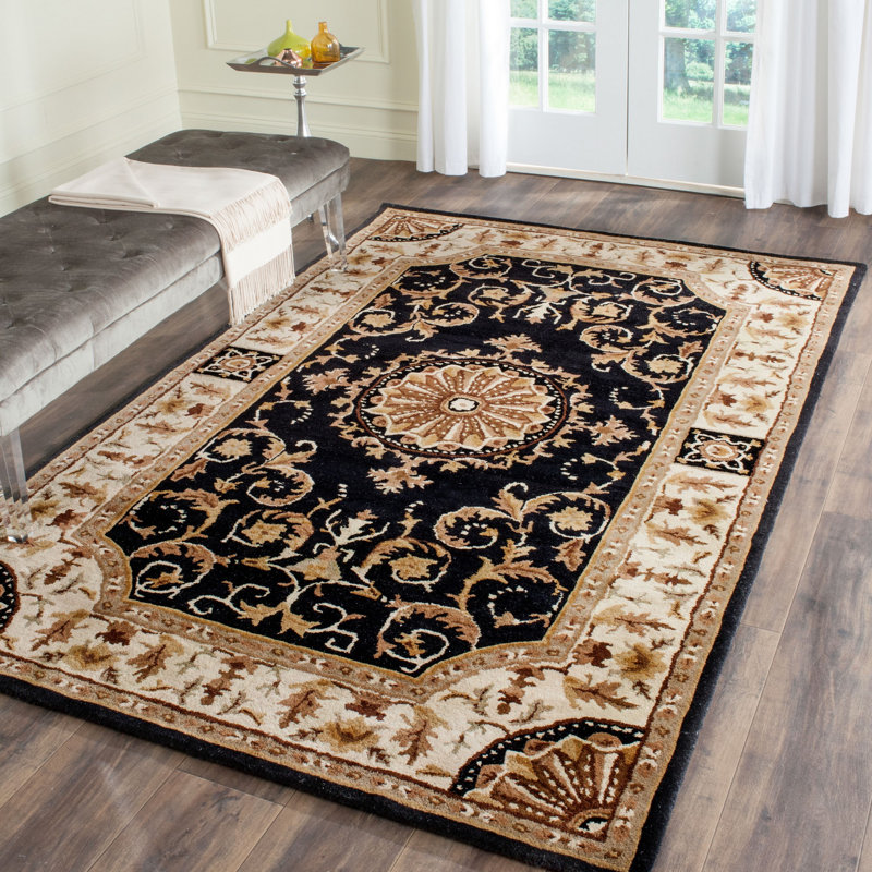 Tapis oriental en laine noué à la main Atlasburg, Rectangle 5 pi x 8 pi