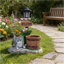Jardinière allongée solaire pour jardin