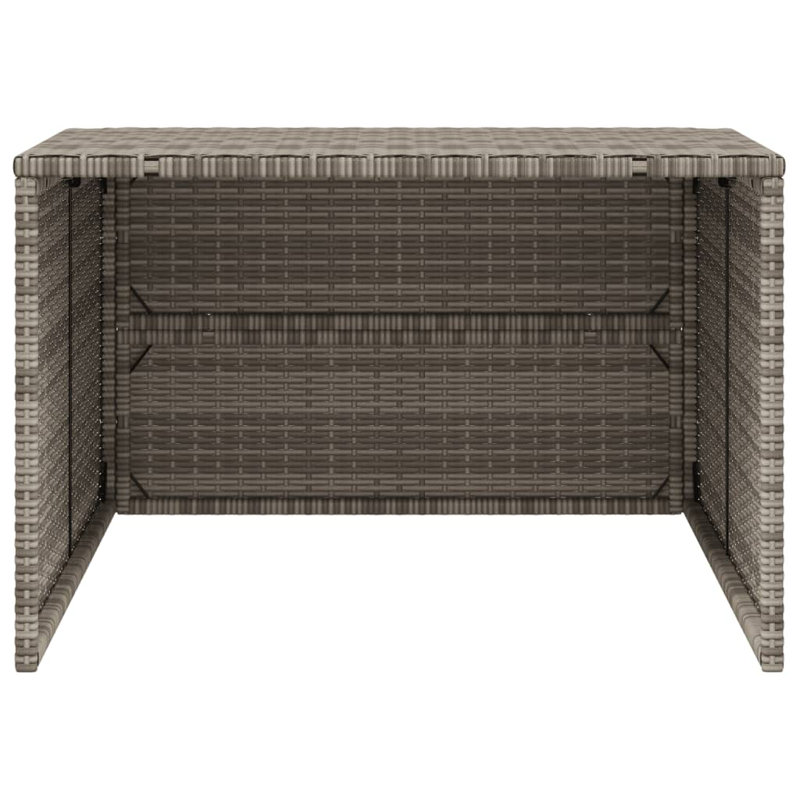 2.83 ft. W x 2.95 ft. D Wicker Tool Shed, Gray
