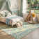 Kaldi Kaldi Oriental Botanical Floral Machine Washable Area Rug with Non-Slip Backing for Living Room, Dining Room, Bedroom