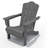 HDPE Foldable Steel Adirondack Chair-2133841919