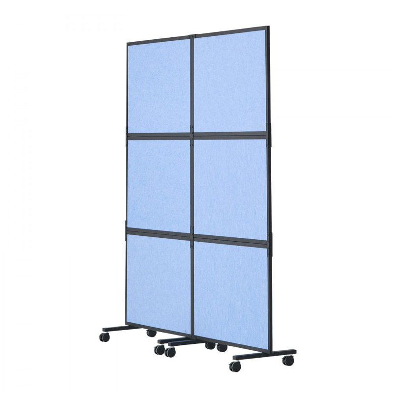 Office Divider, 2 Panel Office Partition, Freestanding Office Divider Wall Partition & Privacy Divider Reduce Noise and Room Separation